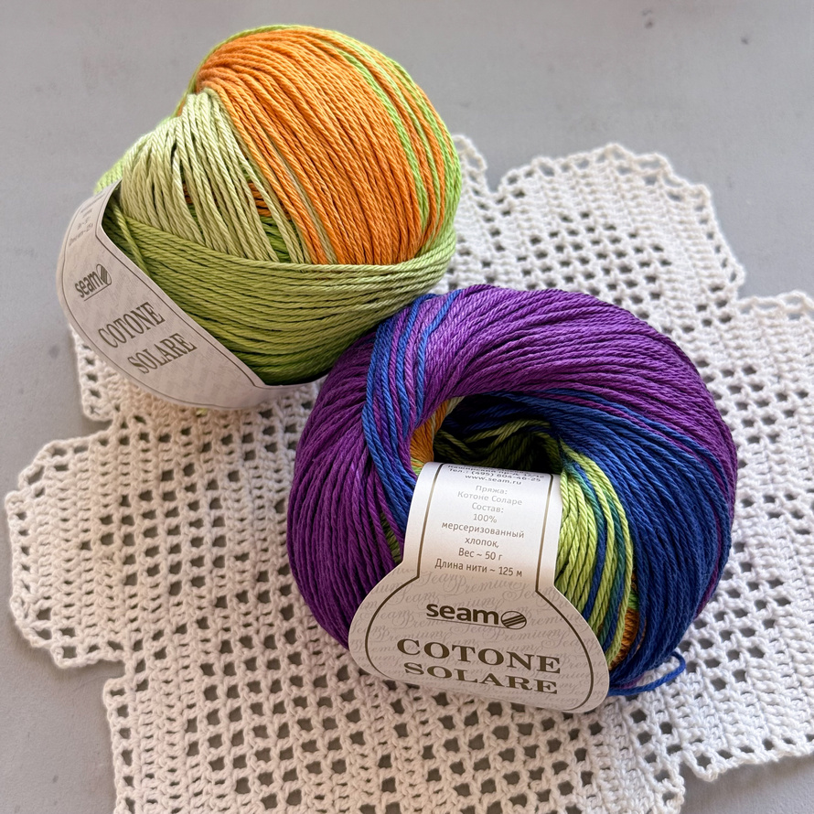 Пряжа Seam Cotone Solare 902