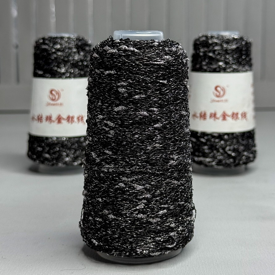 Узелковый люрекс 35 (черный)