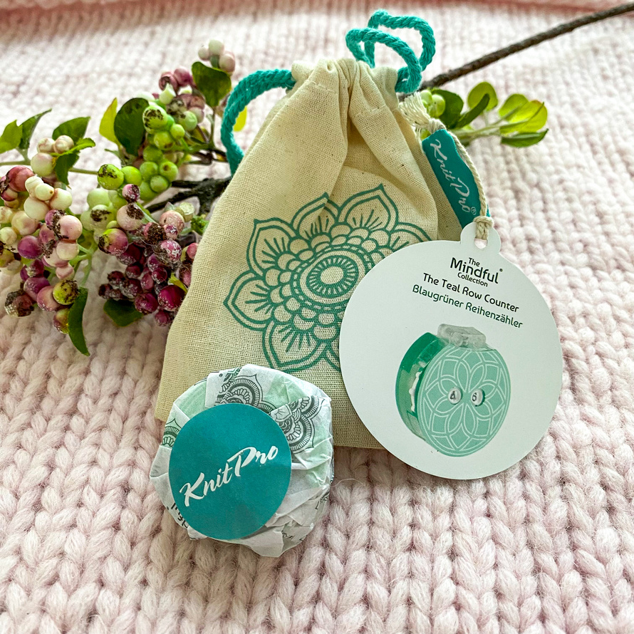 Счетчик рядов KnitPro Mindful бирюзовый