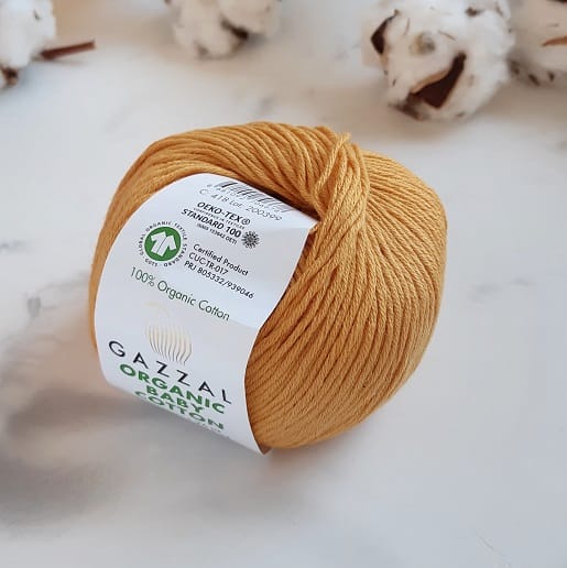 Gazzal Organic Baby Cotton (418 облепиха)