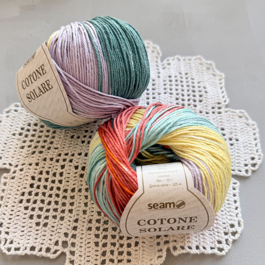 Пряжа Seam Cotone Solare 907