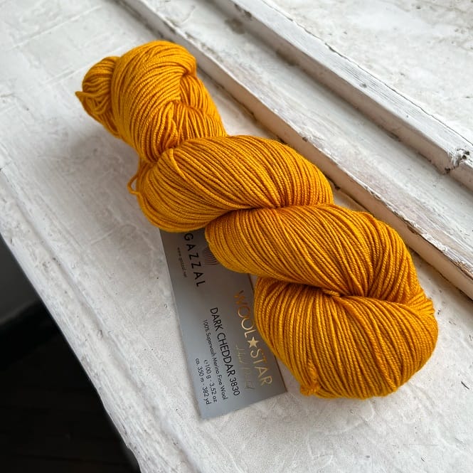 Gazzal Wool Star (3830 темный чеддер)