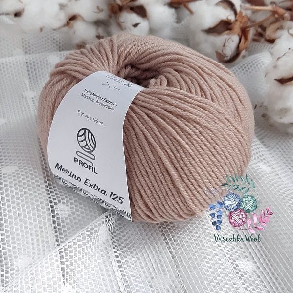 Filati MERINO EXTRA 125 (150 беж с розовинкой)