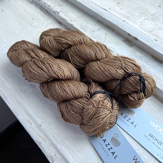 Gazzal Wool Silk (11140 бронзовый туман)