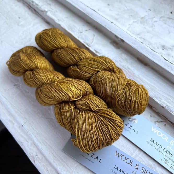 Gazzal Wool Silk (11144 рыжевато-оливковый)