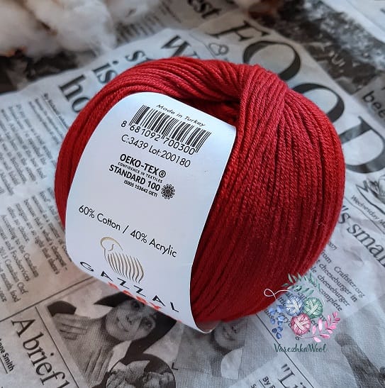 Gazzal Baby Cotton (3439 красный)